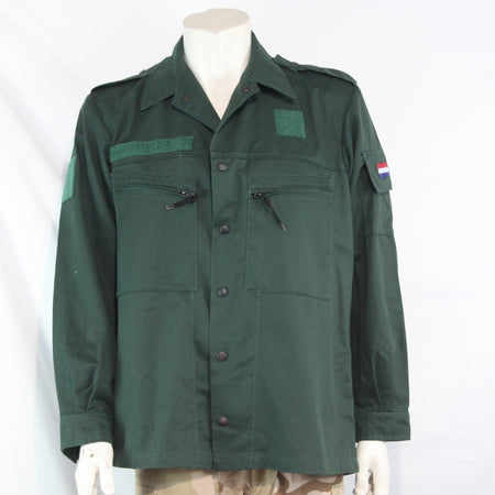 Dutch Army Military Work Shirt Green Heavyweight Genuine Surplus 40" (4131