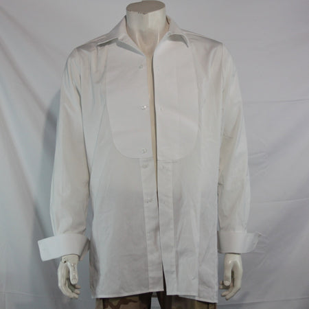 Genuine Surplus British Officers Mess Dress Shirt Marcella Front Mens 39cm(3594)