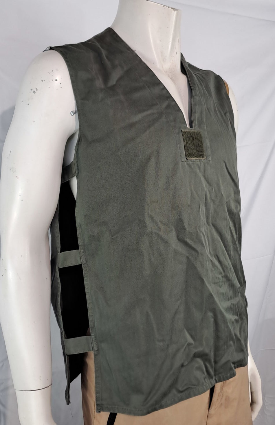 Genuine Surplus French Army Olive Tabard Goa Vest Open Sides (1912)