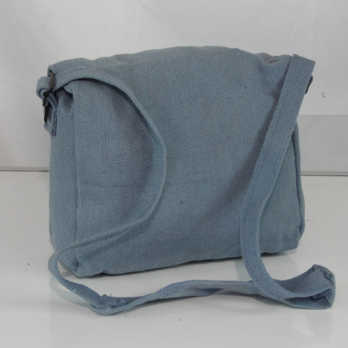 NEW RAF Badged Small Canvas Webbing Haversack  fishing satchel Daysack Blue 4465