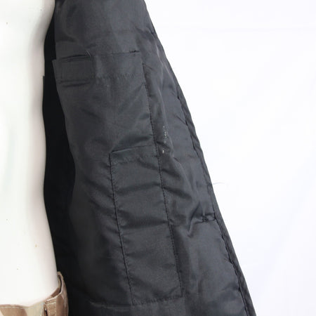 Genuine Surplus French Army Black Button In Jacket Liner Asymmetric 48" (3728)