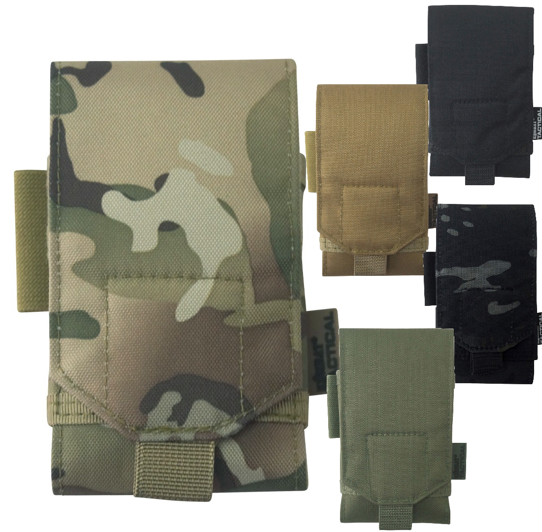 Kombat Tech Pouch / Phone case Military Airsoft Tactical MOLLE Tan Black Olive