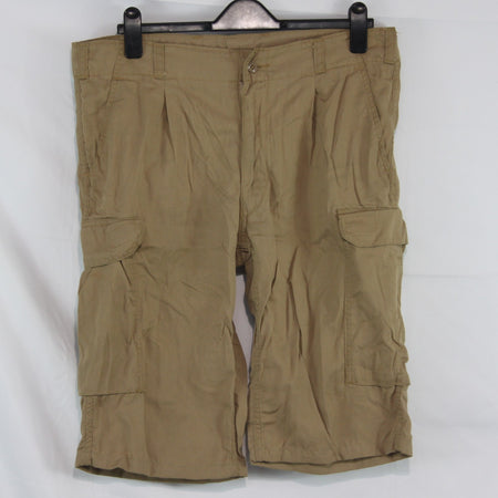 Vintage German Forces Viscose Shorts Tan Genuine Surplus Army (4373)