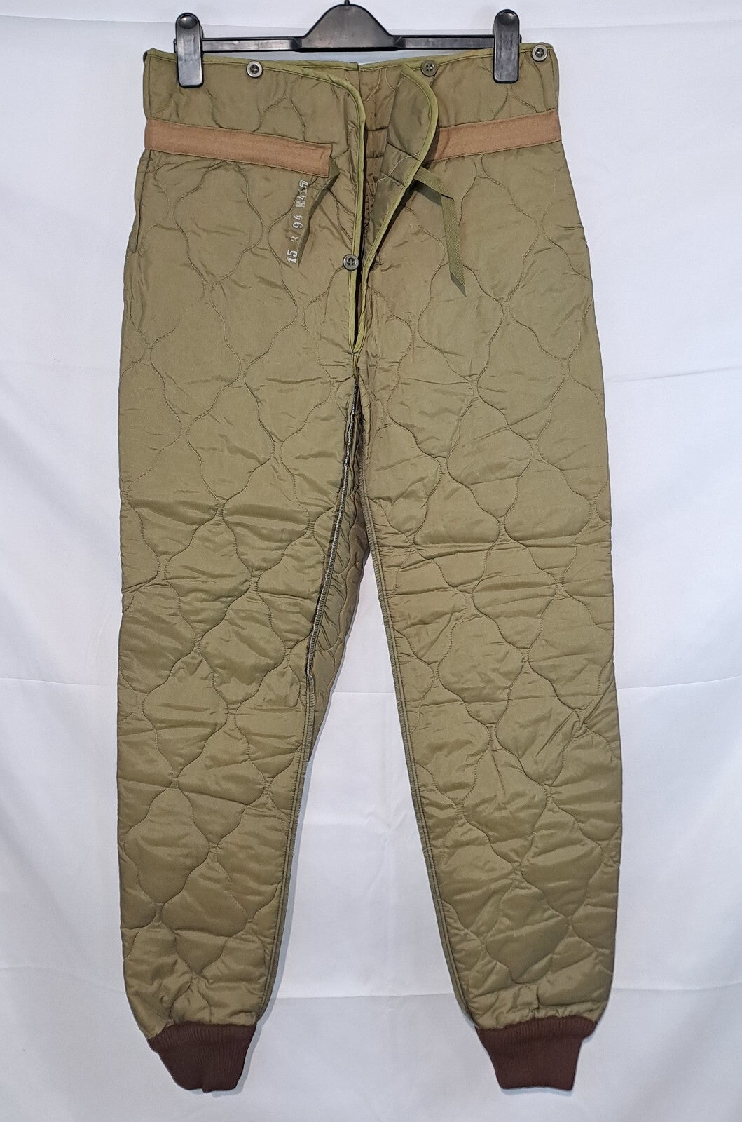Genuine Surplus Czech Army Quilted Over-Trouser Liners Padded Thermal (3002)