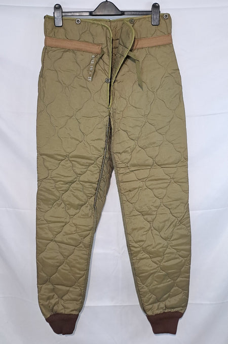 Genuine Surplus Czech Army Quilted Over-Trouser Liners Padded Thermal (3002)