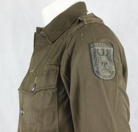 Genuine Surplus Austrian Army Field Shirt HW Olive Brushed Poly/Viscose Badged