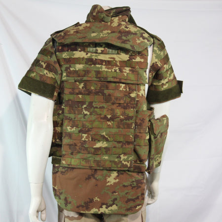 Italian Vegetato Camo Body Armour Cover Genuine Surplus w Bag Large (3982)