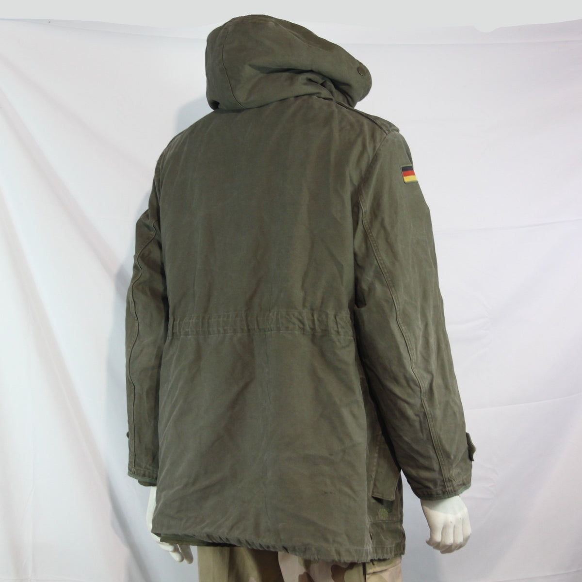 Genuine Surplus German Army Olive Canvas Parka Winter Coat Lined 40-42" (3793)