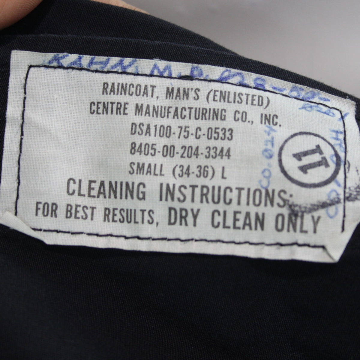 British Royal Navy Raincoat Overcoat Navy BLue Genuine Surplus 36-38" (4304)