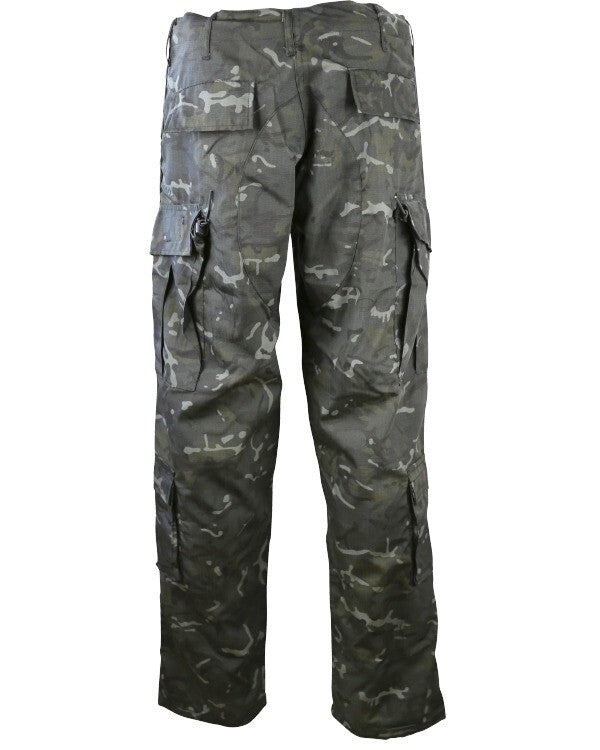 Kombat Assault Trouser ACU Style Tactical Pants Combats BTP Black Camouflage 