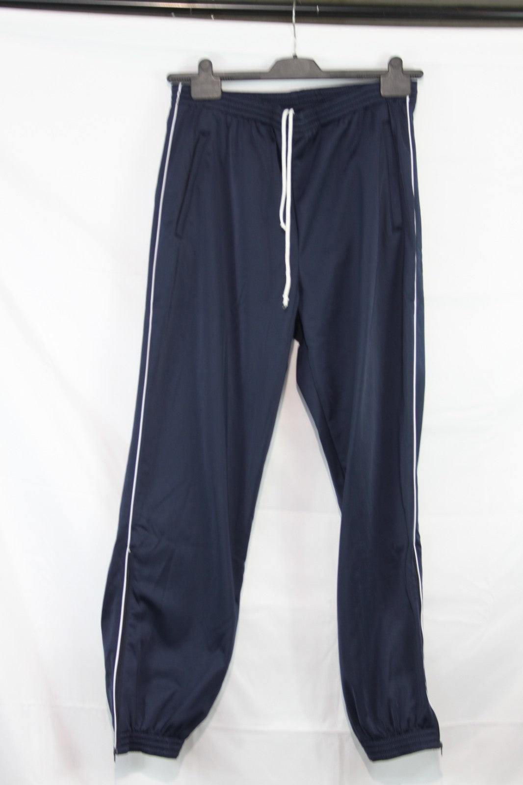 French Army Tracksuit Trousers Jogging Bottoms Knitted Fabric Navy 36-38" (2191)