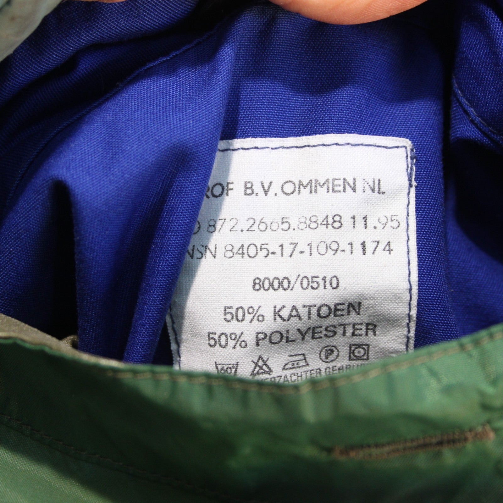 Dutch Army Waterproof Lined Jacket Motor Mechanic Genuine Surplus 44-46"  (4302)