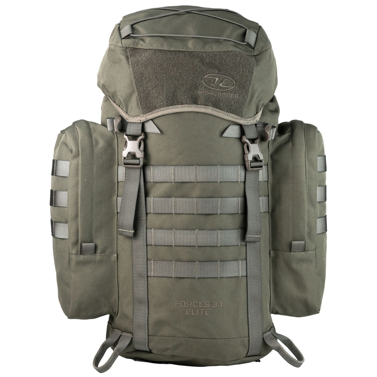 Highlander Forces Elite 33L Rucksack Black Green Tactical Bag Pack MilitaryStyle
