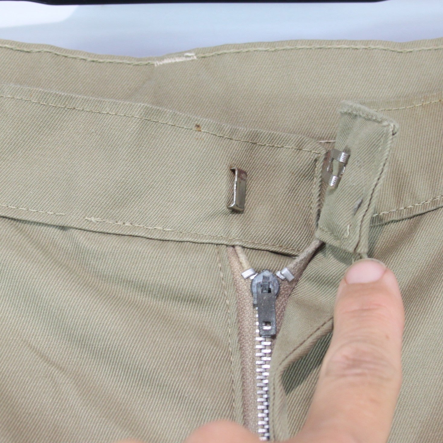 Vintage French Military Shorts Sand Genuine Surplus Mens (4424)