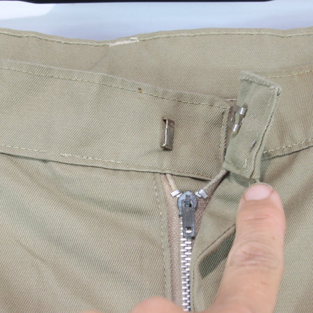 Vintage French Military Shorts Sand Genuine Surplus Mens (4424)