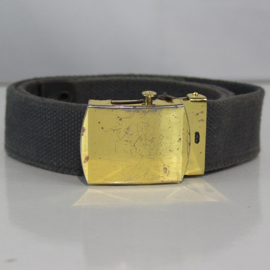 Genuine Surplus RAF Belt 30mm Gold buckle Blue Grey Webbing  (4081)