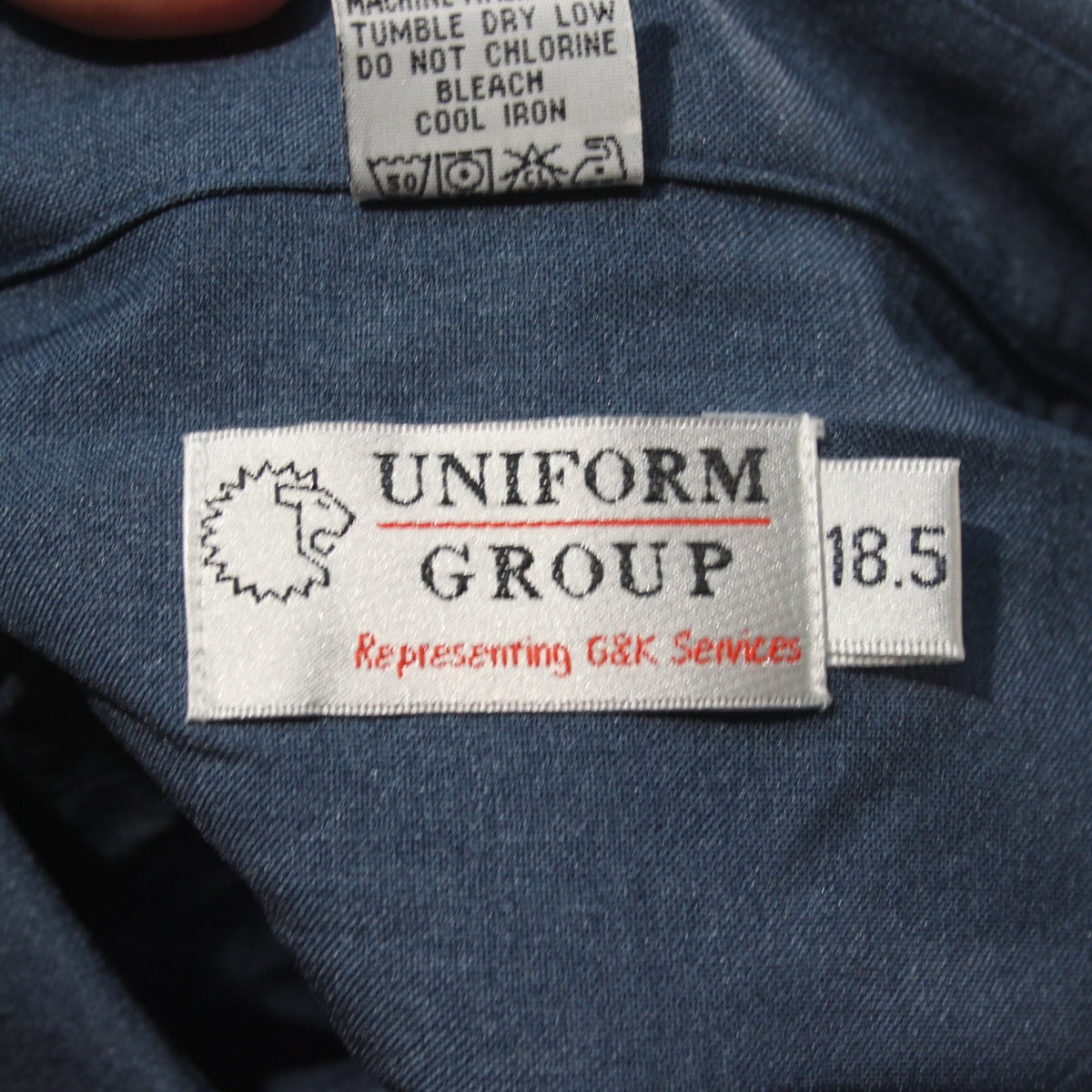 NEW Genuine Surplus US Security Firm Blue Shirts Badged Polyester (3747)