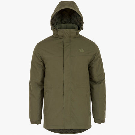 Highlander Boreas Winter Padded Jacket Black Olive Quilted Insulated