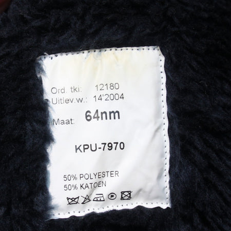 Genuine Surplus Dutch Army Faux Fur Parka Liner Navy Blue Thermal 52-54" (3710)