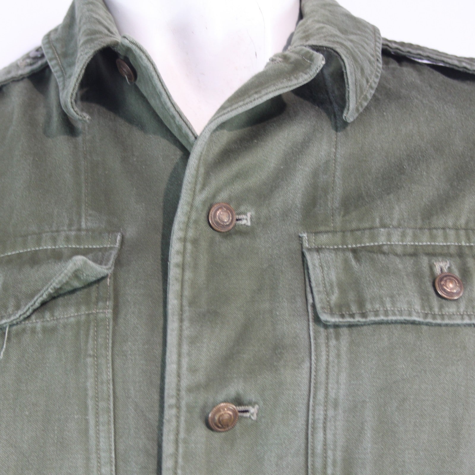 Cold War Vintage Romanian Army Shirt Genuine Surplus Jacket 40-42" (4105)