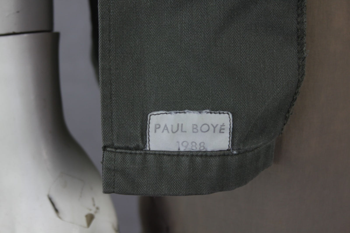 Genuine Surplus French Army Short Sleeve Shirt Warm Weather Olive (870)