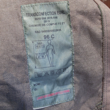 French Army Ripstop Camo Shirt CCE Genuine Surplus 38" Chest Short (4145)