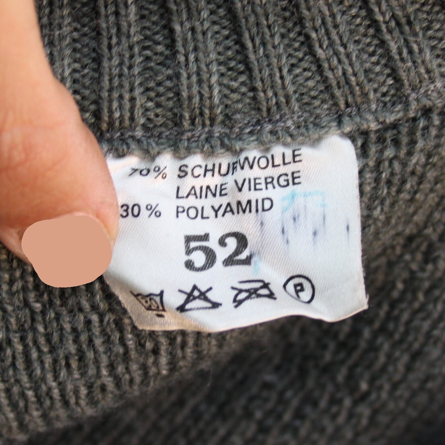 Genuine Surplus Swiss Army Quarter Zip Jumper Wool 42-44" (3256)