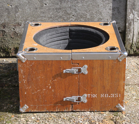 Genuine Surplus Wooden Camera Lens Box Army Airforce Military Ammo type Box 3146