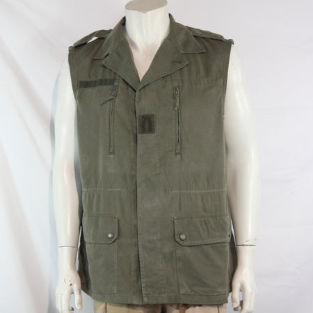 Genuine Surplus French Jacket Converted to Gilet Sleeveless Canvas 38-40"  (4128
