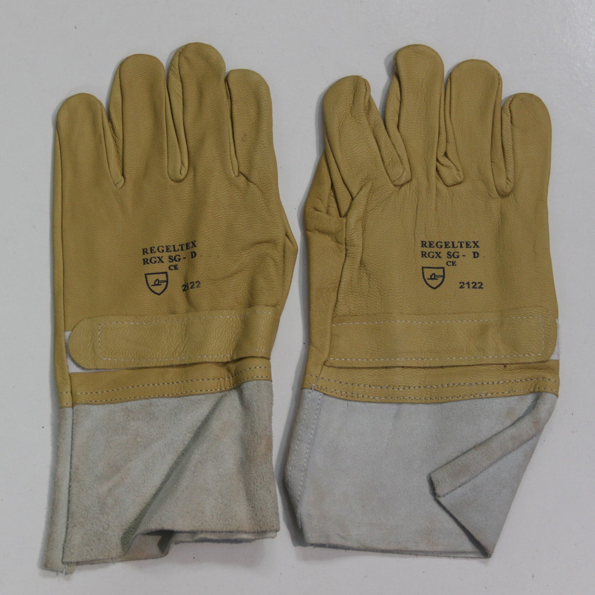 Supple Leather Work Gloves Soft Flexible Genuine Surplus Sand Size 10-11 (3932)