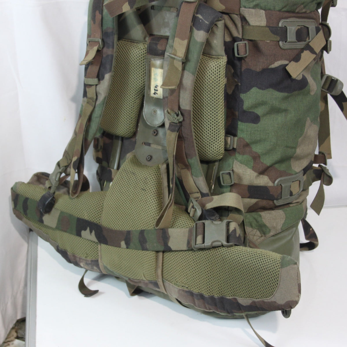 Genuine Surplus French Army Bergen Rucksack CCE Camo repaired (4183)