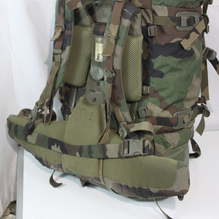 Genuine Surplus French Army Bergen Rucksack CCE Camo repaired (4183)
