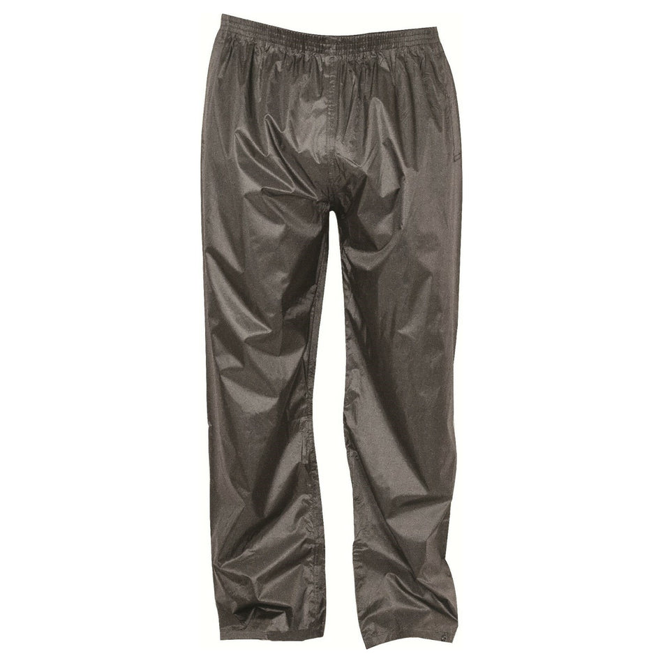 Highlander Stormguard Waterproof Trousers Black PVC  Packaway Walking Hiking