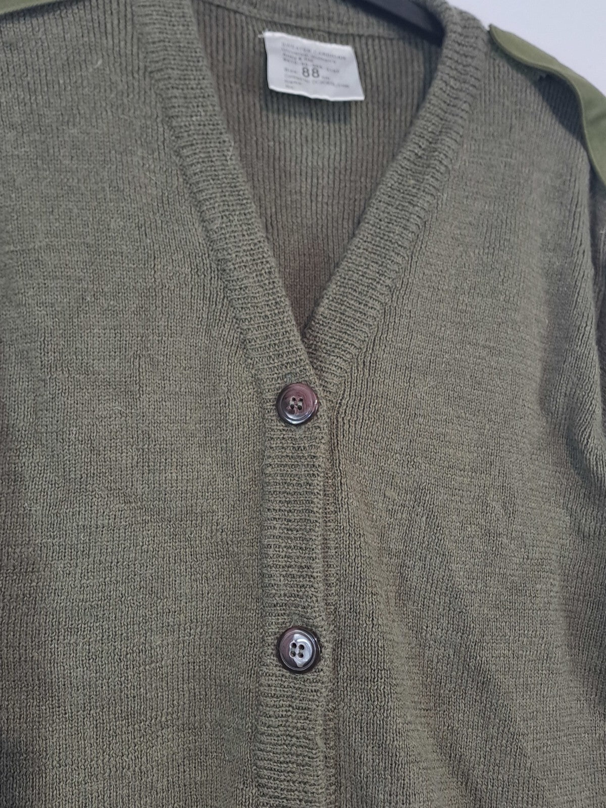 Genuine Surplus British Army & R Marines Cardigan Womens Olive Green 35" (1606)