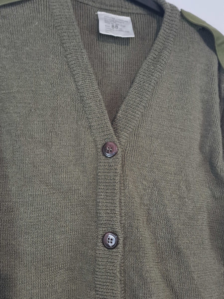Genuine Surplus British Army & R Marines Cardigan Womens Olive Green 35" (1606)