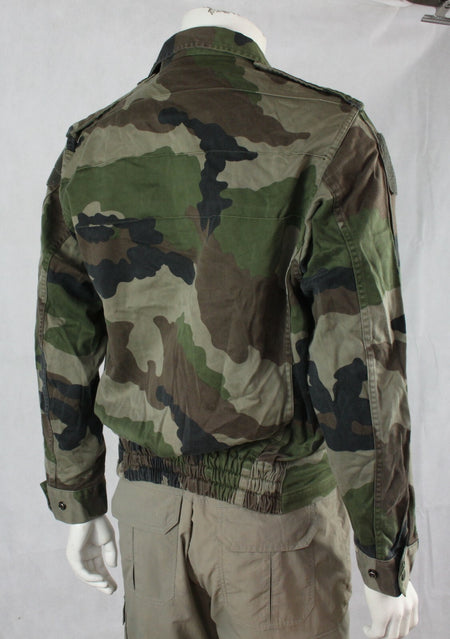 Genuine Surplus French Army Jacket CCE Camo Waist Length Bomber Canvas F2 3307