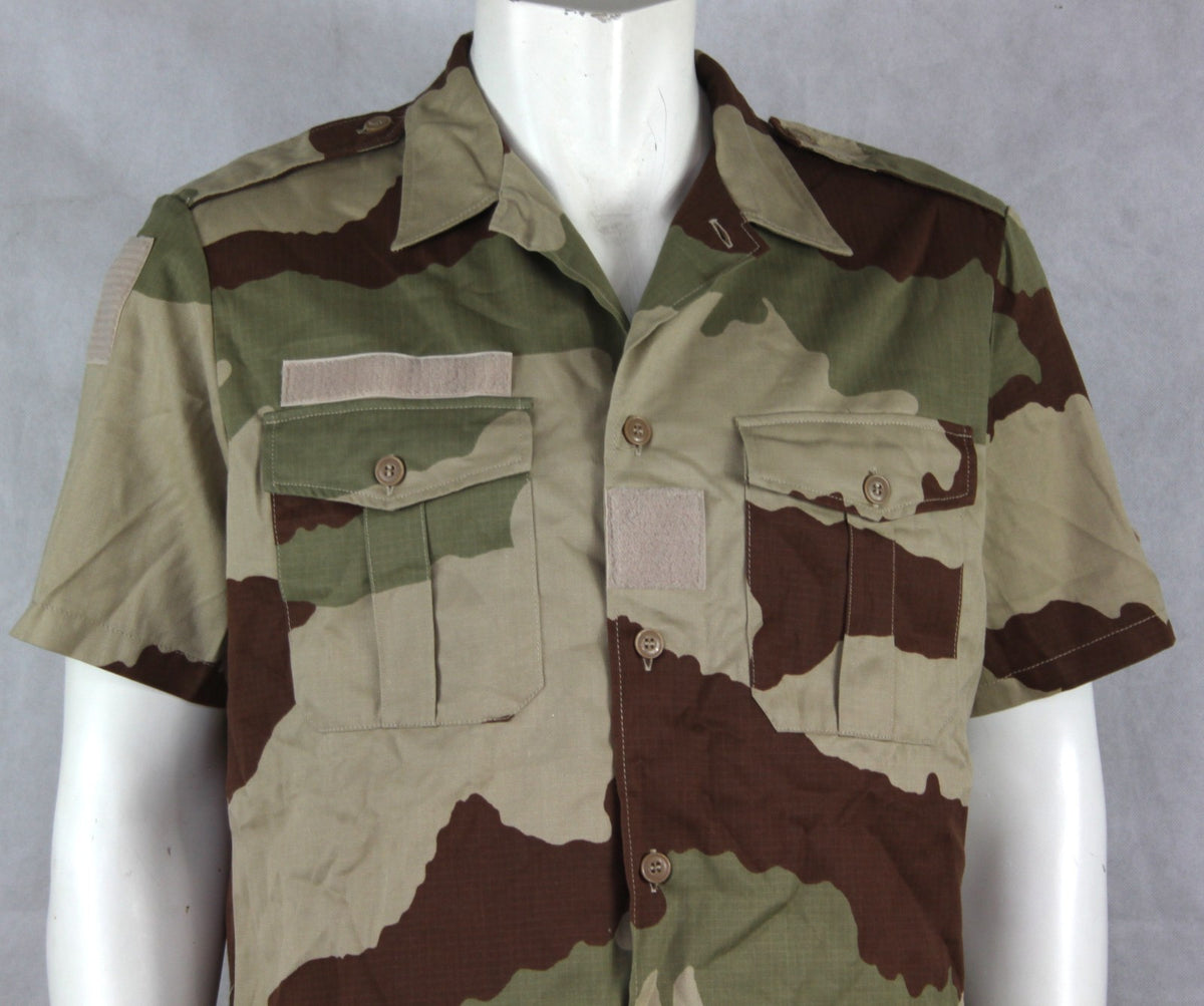 French Army Short Sleeve Shirt CCE Desert Camouflage Genuine Surplus 44cm (3791)