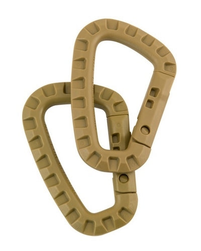 New Tactical Army Carabiners Clip Pair Military MOLLE  Forces Airsoft