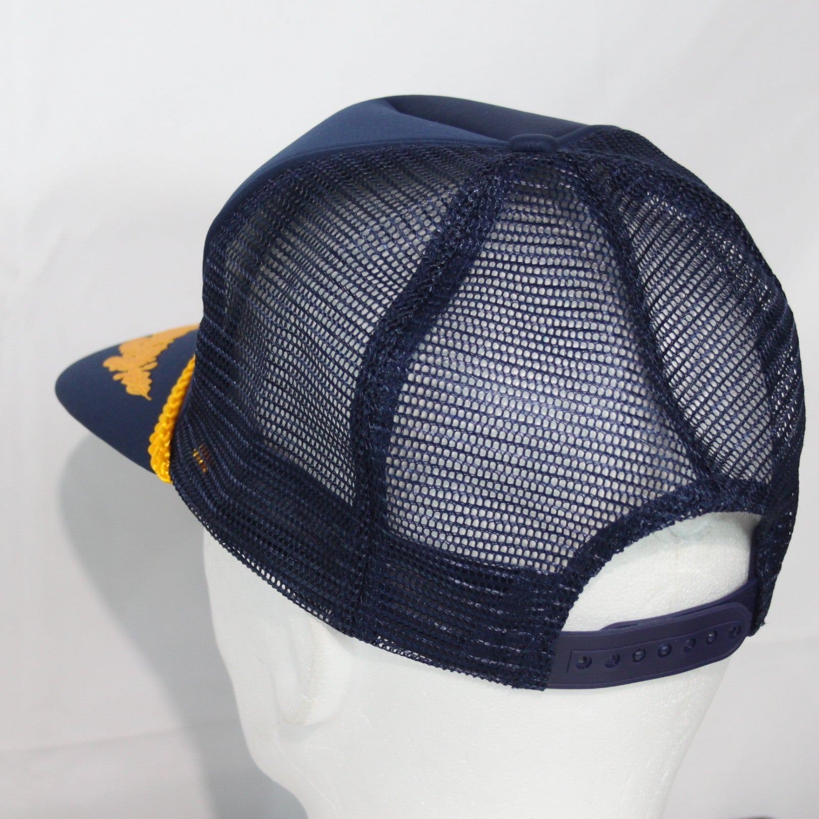 NEW American Patriotic Eagle Truckers Cap Baseball Cap Peak Navy (3532)