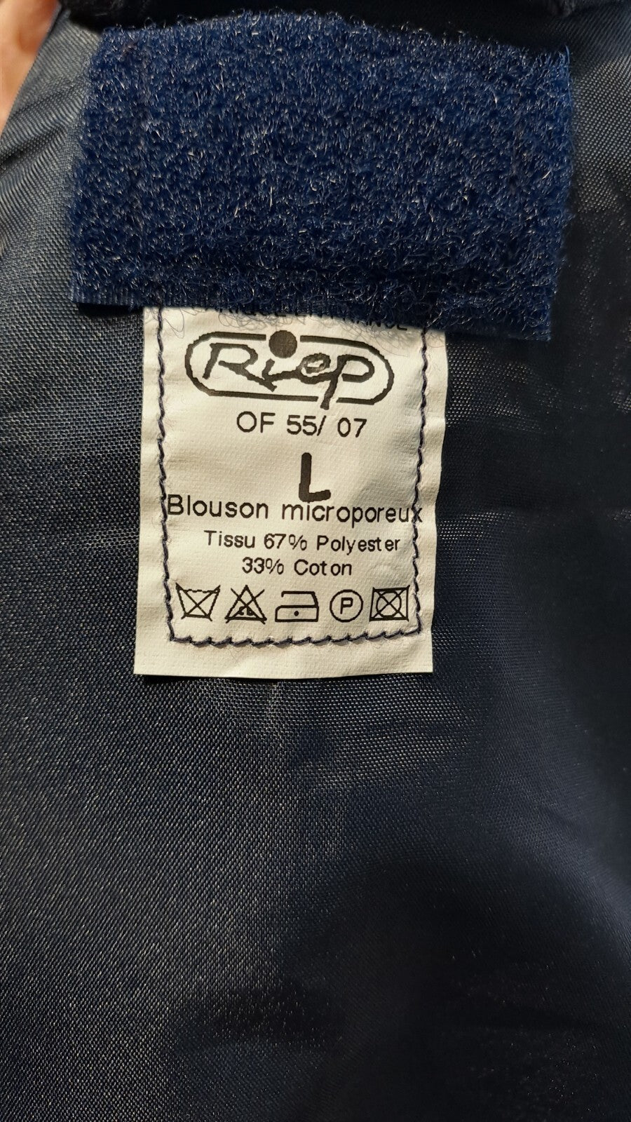 Genuine Surplus French Prison Officers Navy Jacket 46"  Bomber Hooded (2809)