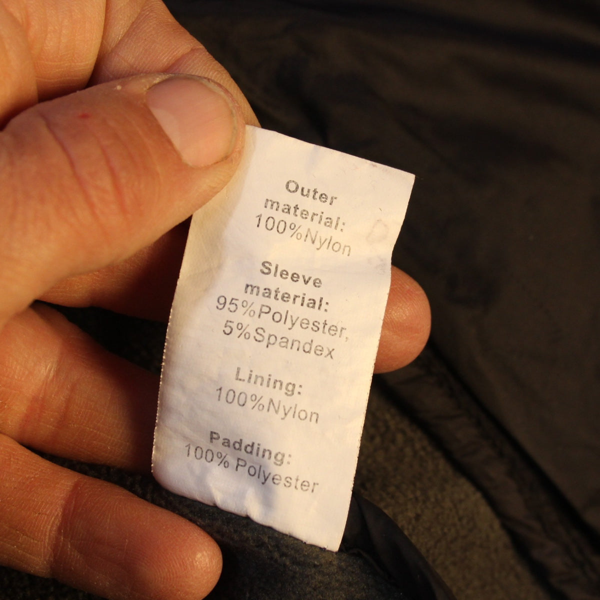 Genuine Surplus British Army Padded Lightweight Jacket Black Grey Printed (4284)