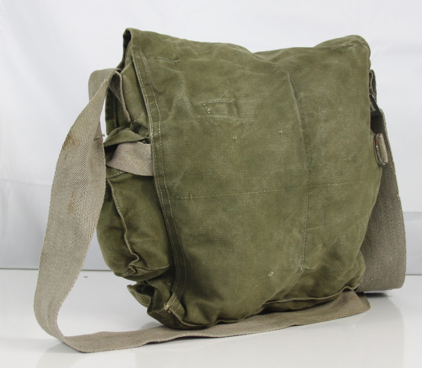 Genuine Surplus Vintage Hungarian Army Bread bag Side Bag Cotton Canvas  (1186