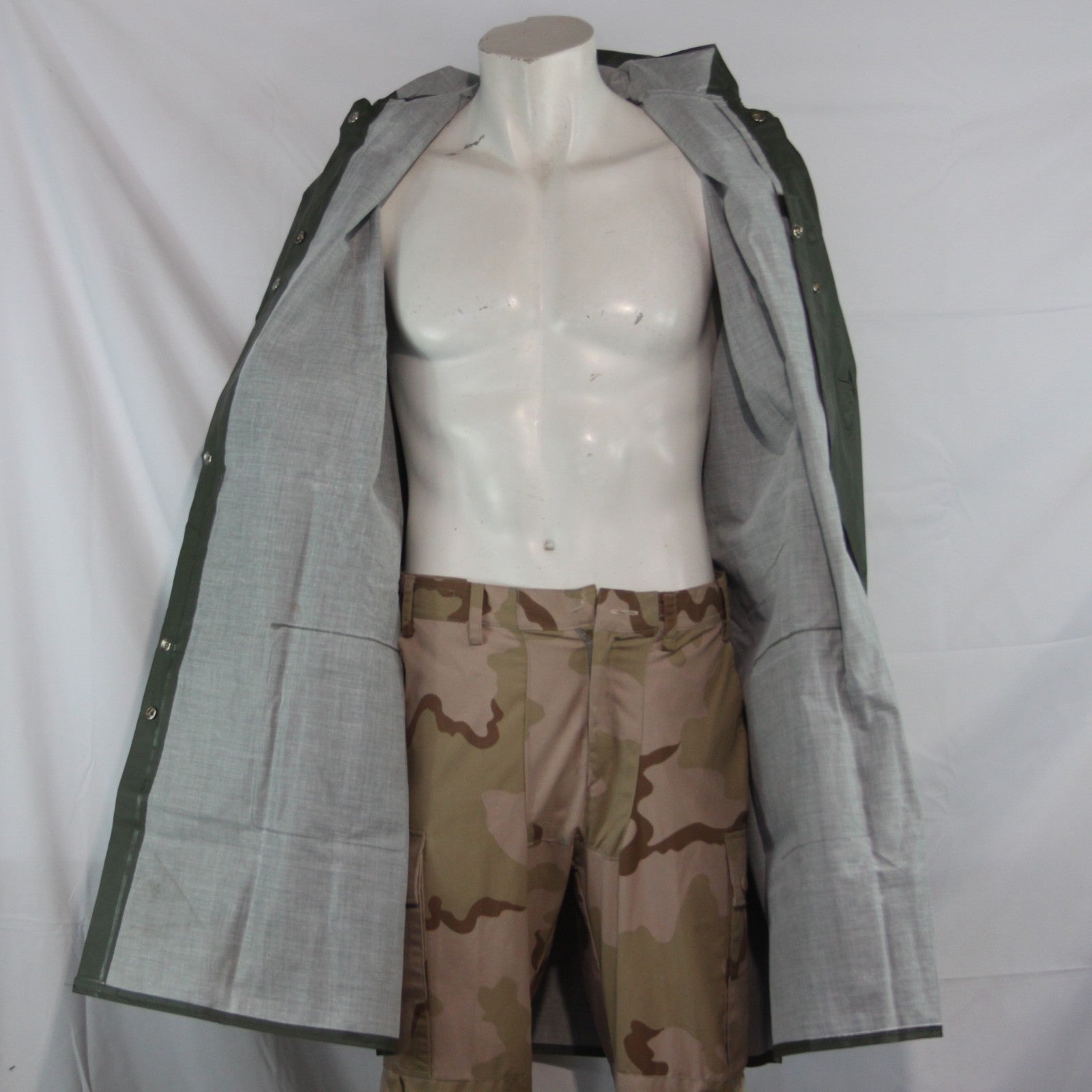 German Army Olive Waterproof Jacket Coat Genuine Surplus 44 & 50"" (4306)