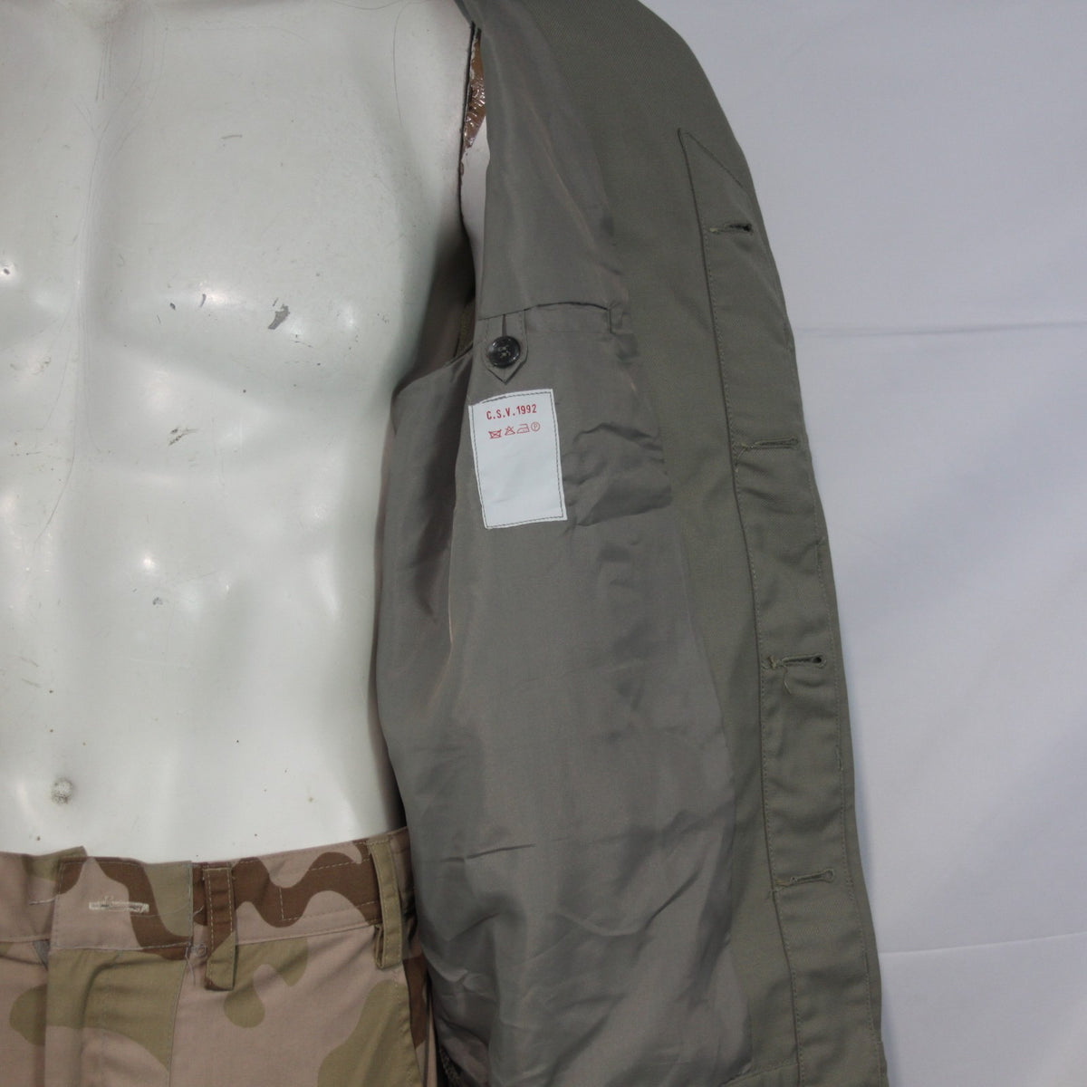 Genuine Surplus French Army Beige Ike Style Jacket 42" (3482)