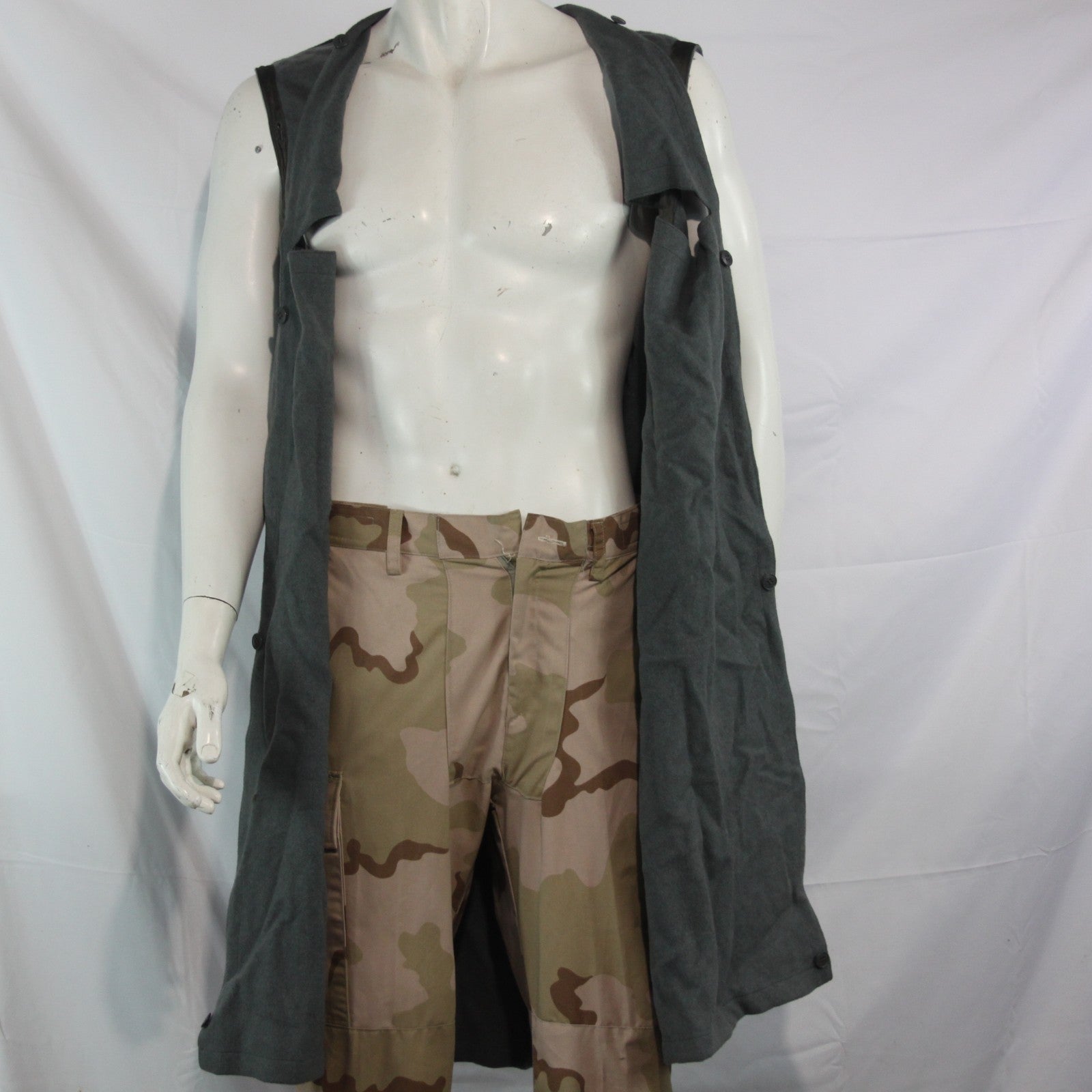 Genuine Surplus Italian Army Trenchcoat / Raincoat Liner Longline 36-38" (3713)