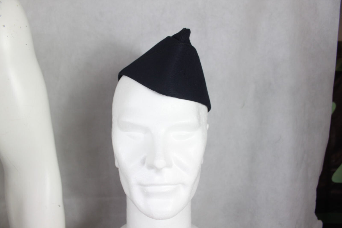 Genuine Surplus French Airforce Side Cap Fatigue Cap Chip Packet Hat Navy Blue