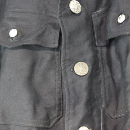 Vintage Dutch Coverall Black 40-42" Chest Genuine Surplus Belted (4169)