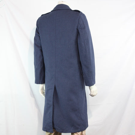USAF US Airforce Wool Overcoat Vintage Genuine Surplus Blue Coat Winter (3615)