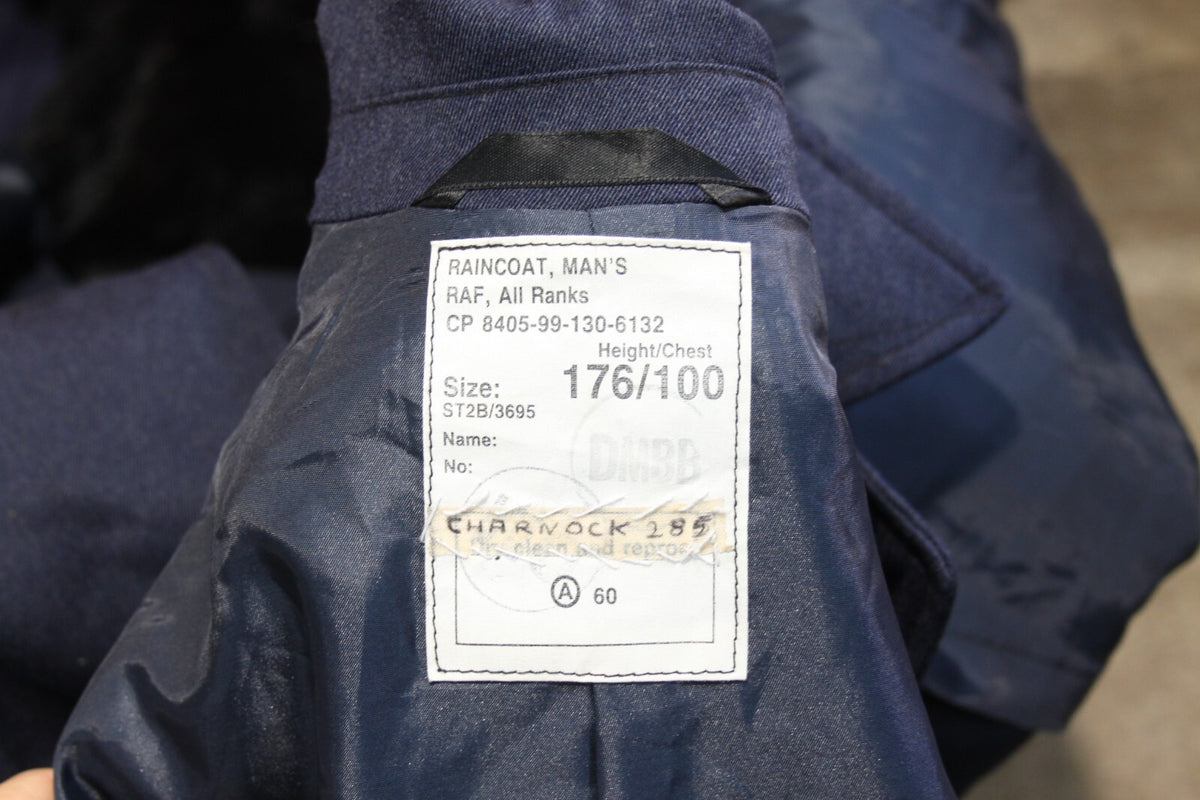Genuine Surplus British Royal Air Force RAF Raincoat All Ranks Blue 38" (3204)