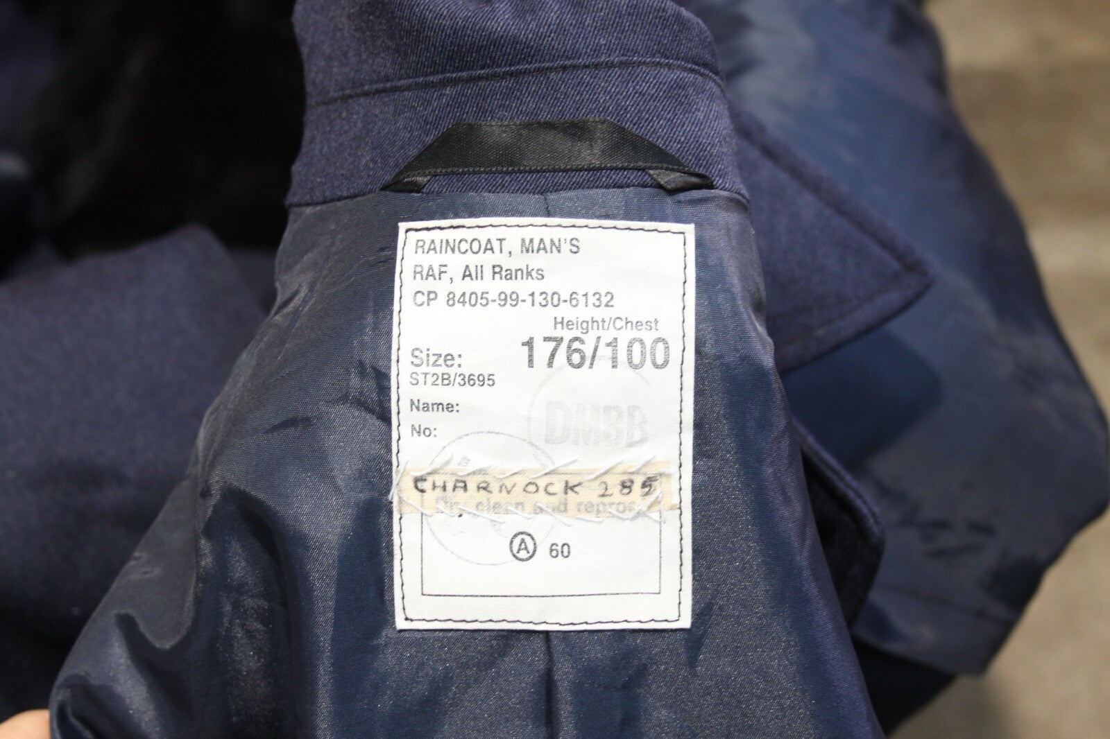 Genuine Surplus British Royal Air Force RAF Raincoat All Ranks Blue 38" (3204)